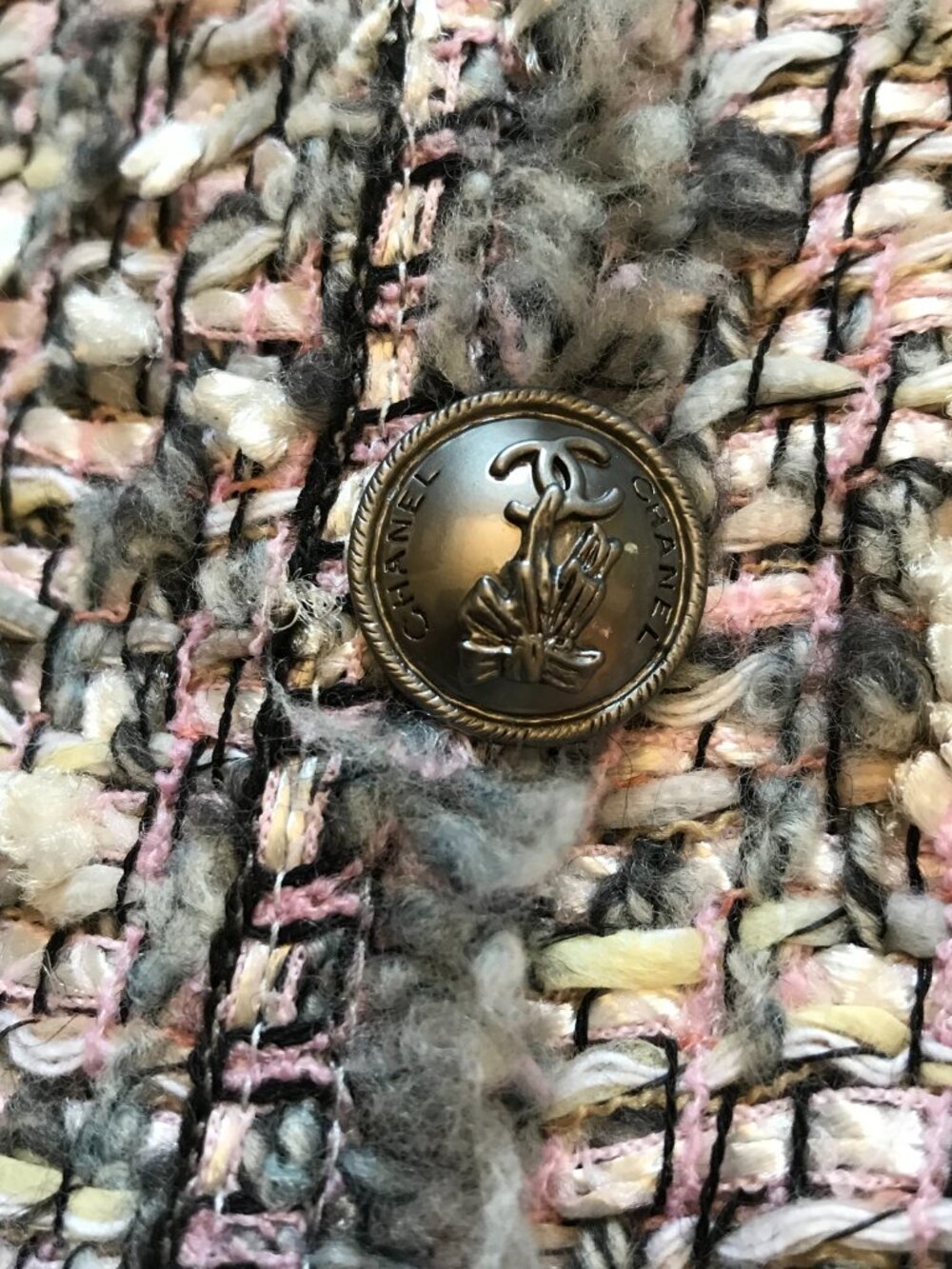 Chanel Lesage Tweed Blazer Jacket Womens 40 US 6 Pink Gray Vintage 2004 Runway - Picture 7 of 14